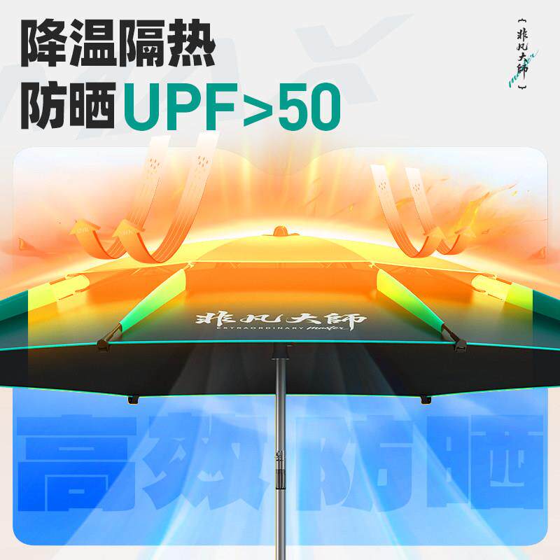 CWJXBDS0雨鱼伞2026新款户防外专钓用钓鱼遮阳伞加厚防晒暴拐杖大