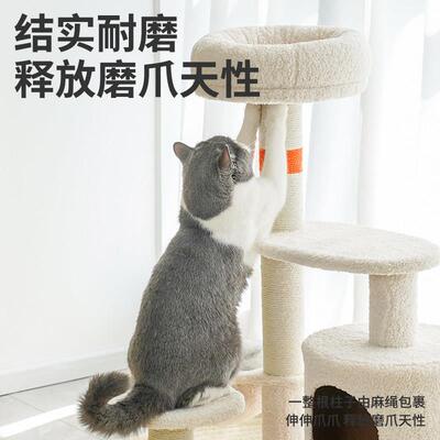 eze短布多功能z小型猫绒爬架不占地猫窝Z1A00106树一体猫猫咪架子