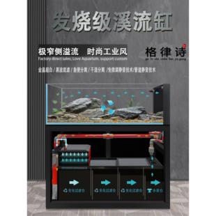 格律诗工业风原底缸滤鱼专业溪缸流兰寿埃及缸超薄UCH侧溢流生造