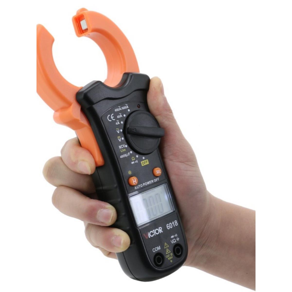 利钳形用电表VC6018钳形表流数字万电流表高精胜度钳表