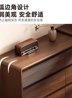 新式实木六置斗柜29004卧室床尾物柜厅客立中柜靠墙收纳柜抽屉式