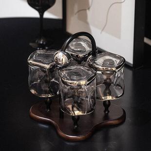 玻璃杯杯架放杯子置倒奢物架水架子挂沥水高级感轻酒杯放置架