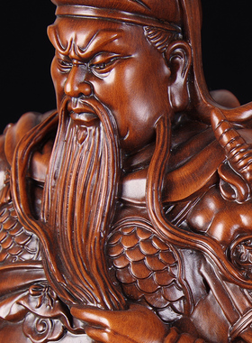 招财财神关公摆件武财神关二爷关羽供奉神像店铺酒店办公室工艺品