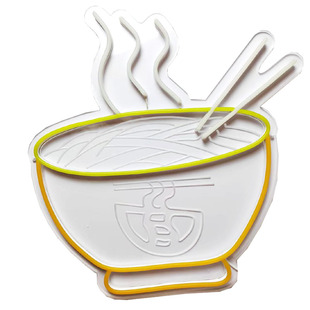 面条造型灯网红餐饮面馆夜市装饰氛围灯发光广告灯led霓虹灯充电