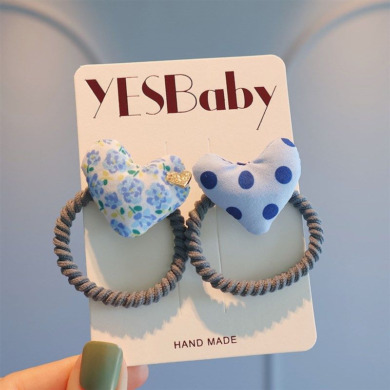 百搭可爱布艺充棉爱心发绳宝宝丸子头皮筋儿童洋气扎头发马尾头饰,童装/婴儿装/亲子装,发饰,淘宝优惠券,粉丝福利购,淘宝优惠卷