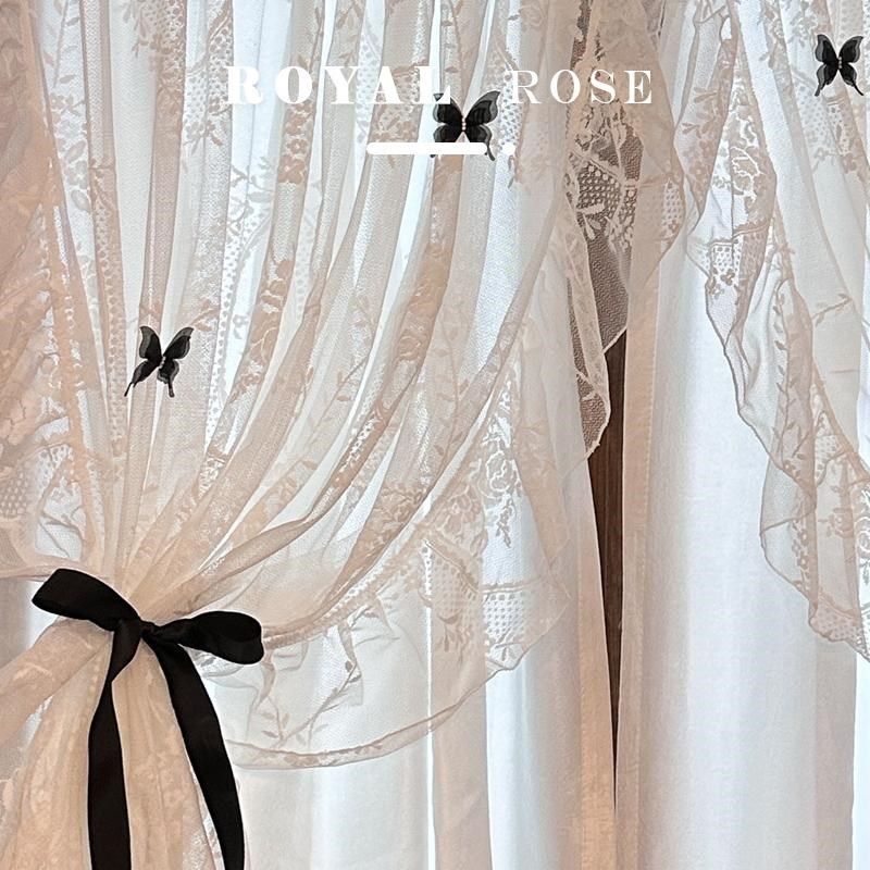 法式蕾丝窗帘公主风双层洛可可纱帘透光不透人梦幻卧室飘窗门帘,居家布艺,垂直帘/梦幻帘,淘宝优惠券,粉丝福利购,淘宝优惠卷