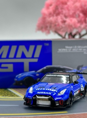 MINIGT，1124：日产  GTR R35 LB-Works，合金小汽车模型摆件玩具