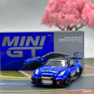 MINIGT,1124:日产 GTR R35 LB-Works,合金小汽车模型摆件玩具