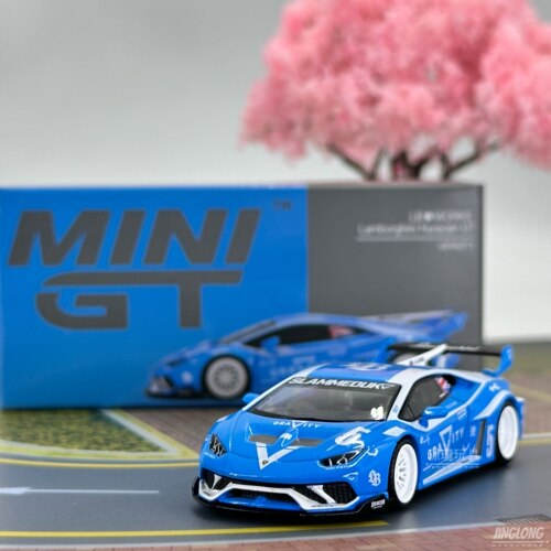 MINIGT，1055：兰博基尼 Huracan GT #5，合金小汽车模型摆件玩具