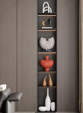 现代简约酒柜装饰品客厅样板间高级感壁龛开 放格陶瓷小众艺术摆