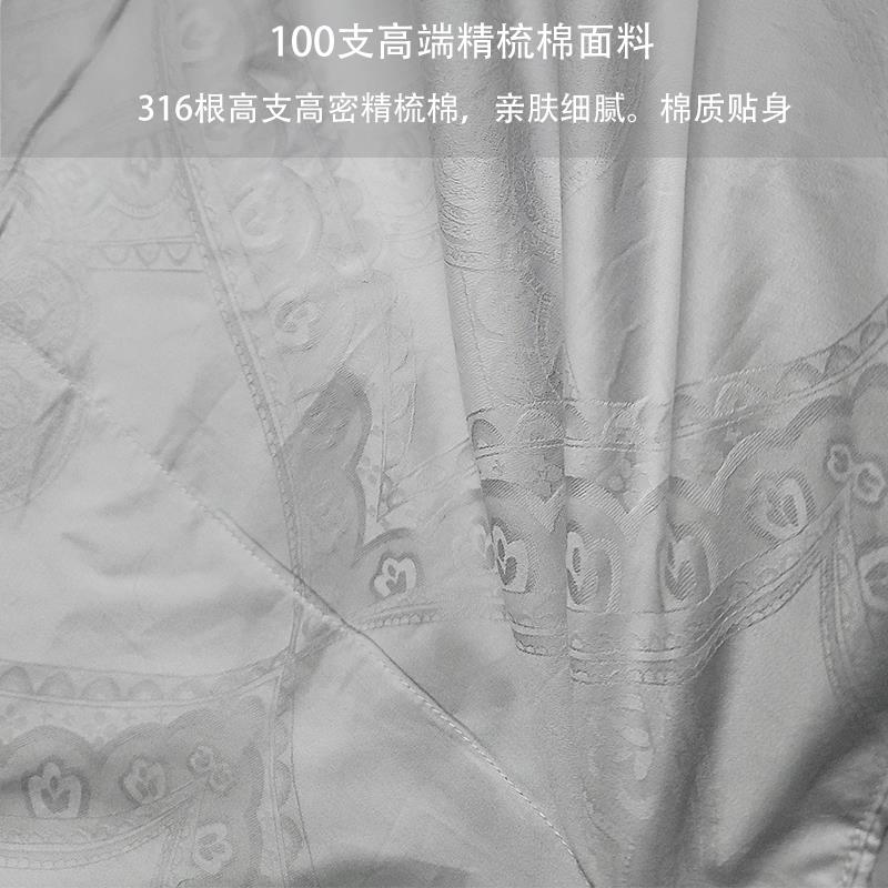 全棉羽绒被被壳半品成自JWD绒双充层被套芯专用内胆套被防钻贡缎
