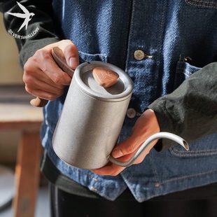 COFFEE雀翎手冲咖啡壶700ml长嘴细口壶不锈钢注水壶家用