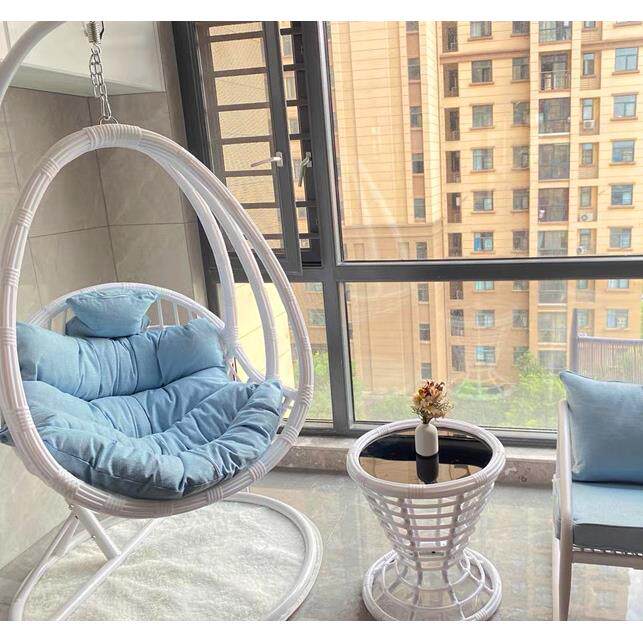 吊椅阳台家用休闲椅摇篮椅秋千室内懒人吊床摇椅网红鸟巢吊篮藤椅