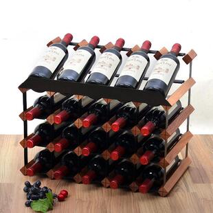 实木酒架饰品酒瓶架家居欧式创意架展示架现代简约家居陈设