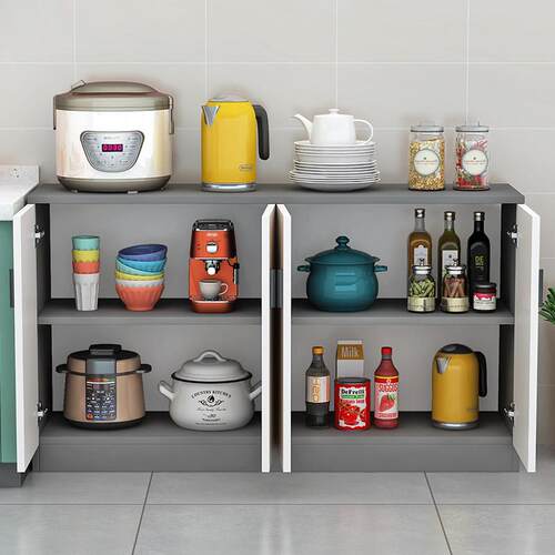 餐柜现代简约储物阳台家用小户型客厅靠墙入户北欧餐柜茶水柜子