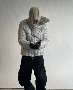 _J.L-A-L_.小众设计感褶皱轻量排骨羽绒服外套保暖宽松休闲男女款