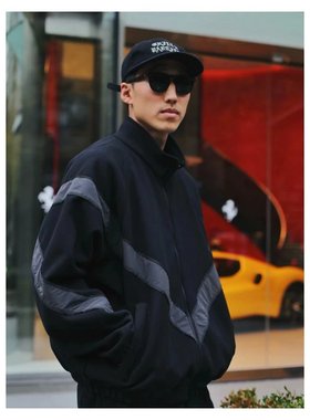 N.HOOLYWOOD TRAINING BLOUSON 日产军事线拼接外套长裤休闲套装