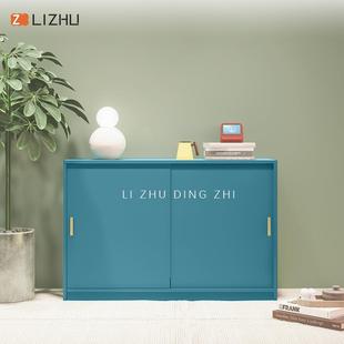 柜推拉门柜子定制 家用卧室出租房用现代简约阳台柜储物柜飘窗柜鞋