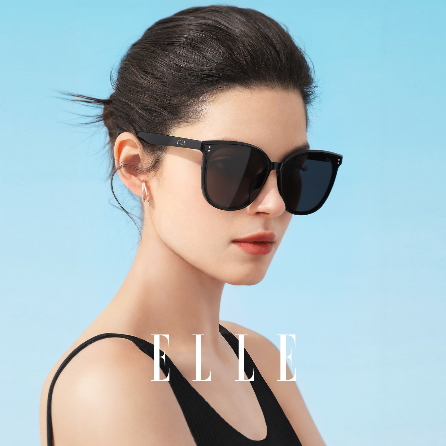 ELLE墨镜女款2025新款高级感太阳镜防紫外线UV400防晒大墨镜3002