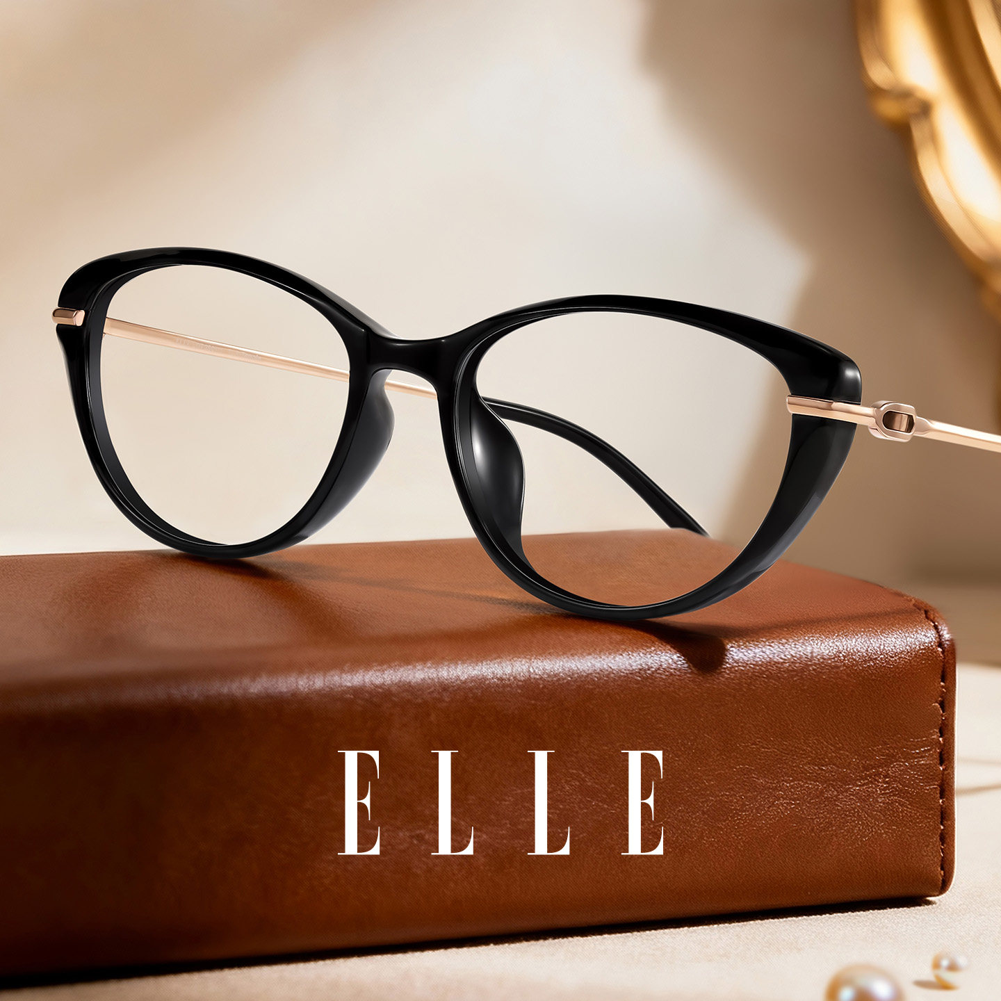 ELLE高级感黑色猫眼镜框可配蔡司镜片近视眼镜女配度数防蓝光6020,ZIPPO/瑞士军刀/眼镜,定制成品光学镜,淘宝优惠券,粉丝福利购,淘宝优惠卷