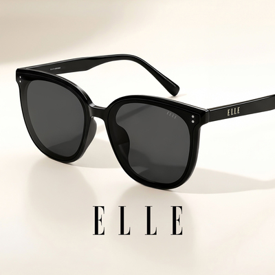 ELLE墨镜女款高级感太阳镜防紫外线UV400时尚韩版大框显脸小3002