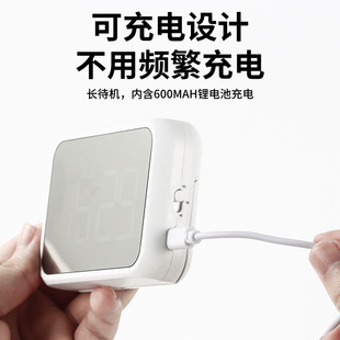 简约led数字时钟床头闹钟充电款桌面挂墙厨房冰箱贴磁吸夜光闹铃
