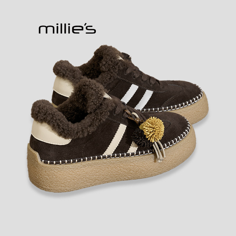 MILLIE'S妙丽复古厚底板鞋巨好看