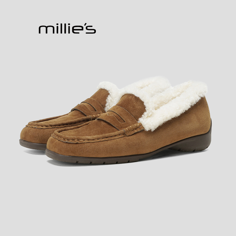 MILLIE'S妙丽真皮乐福鞋女巨好看