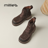 厚底增高德训鞋 妙丽2026秋冬新款 MILLIE 时尚 百搭休闲鞋 女鞋 女Q