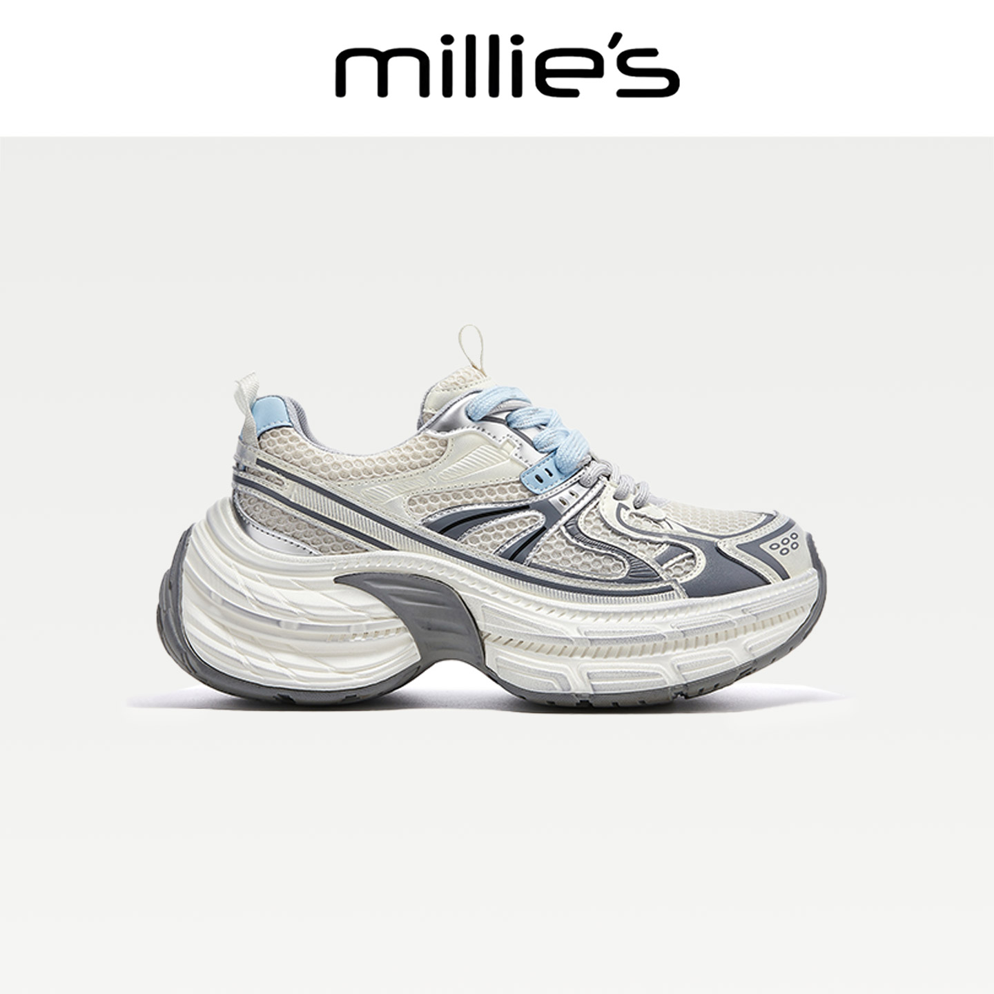 MILLIE'S/妙丽厚底百搭老爹鞋