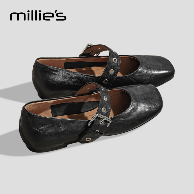 MILLIE'S/妙丽巨好看绣花单鞋