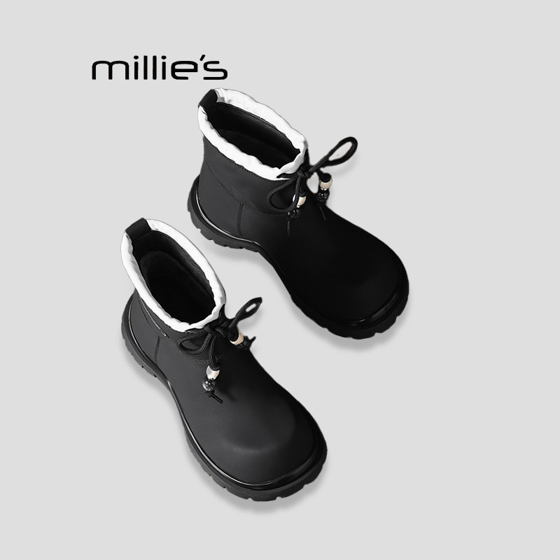 MILLIE'S/妙丽厚底中筒靴巨好看