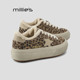 时尚 妙丽豹纹加绒板鞋 MILLIE 女冬季 保暖厚底休闲鞋 百搭运动鞋