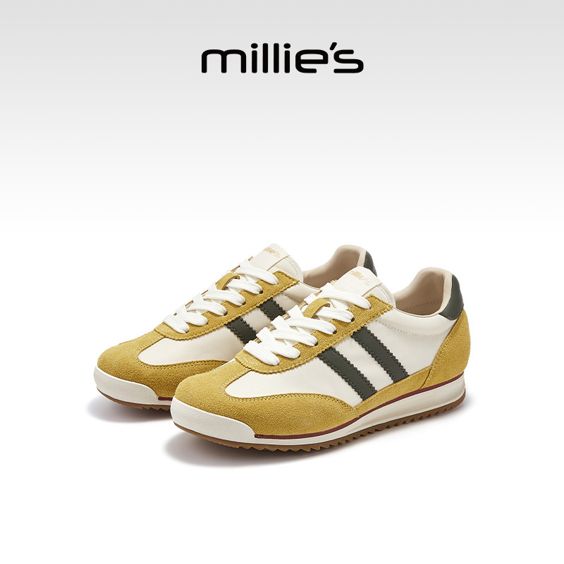 MILLIE'S/妙丽真皮阿甘鞋女