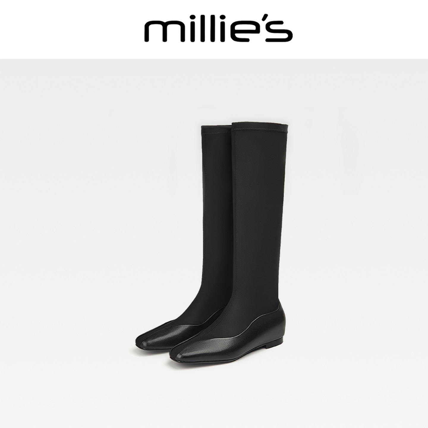MILLIE'S/妙丽过膝长筒靴马丁靴