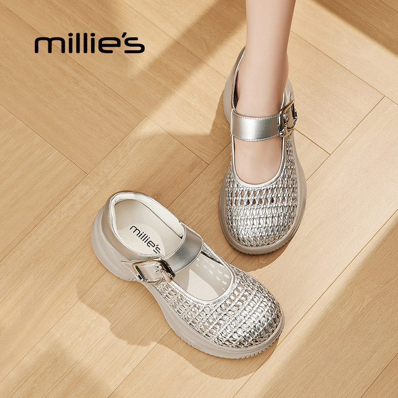 MILLIE'S/妙丽真皮勃肯鞋女