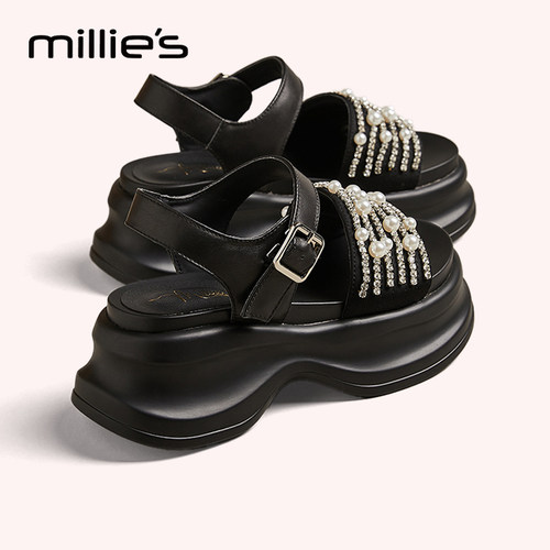 MILLIE'S/妙丽厚底凉鞋女