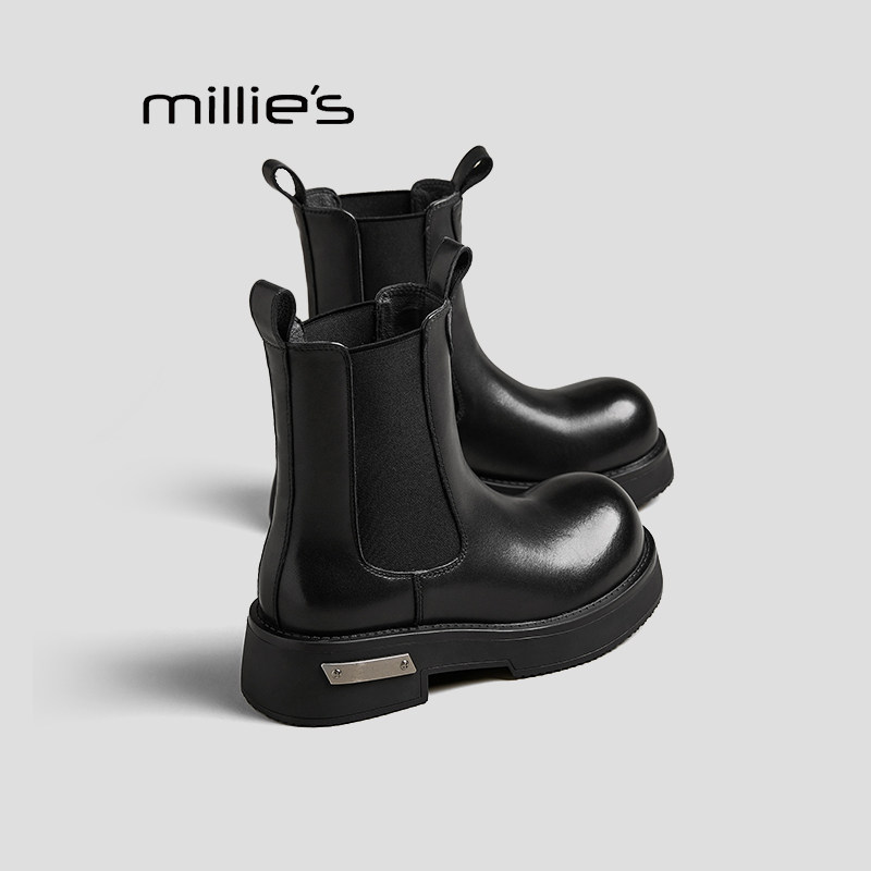 MILLIE'S/妙丽厚底切西尔靴