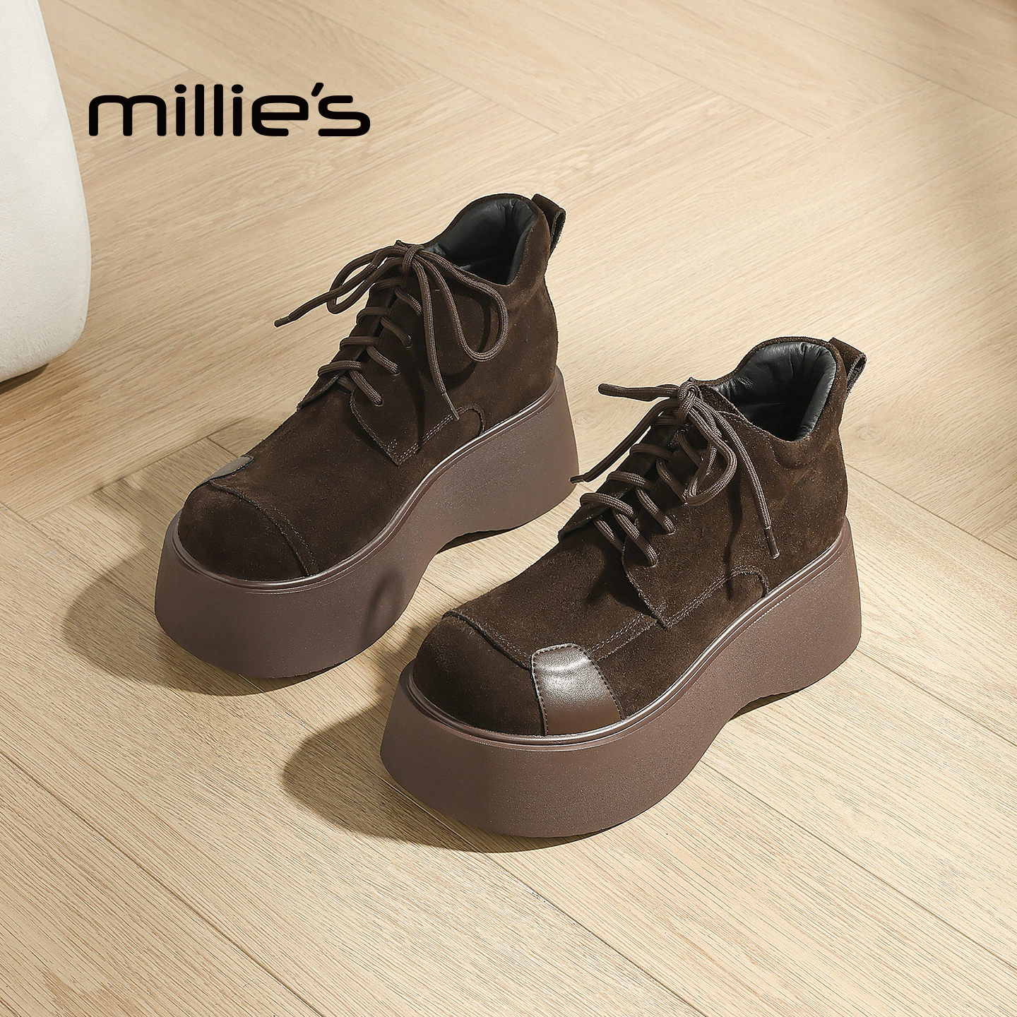 MILLIE'S/妙丽真皮小皮鞋