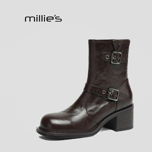 MILLIE'S/妙丽西部靴厚底短靴