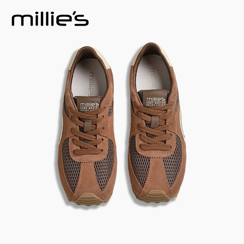 MILLIE'S/妙丽厚底德训鞋女
