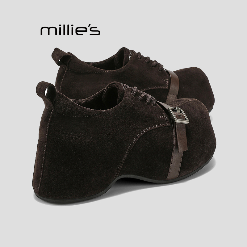 MILLIE'S/妙丽内增高深口单鞋