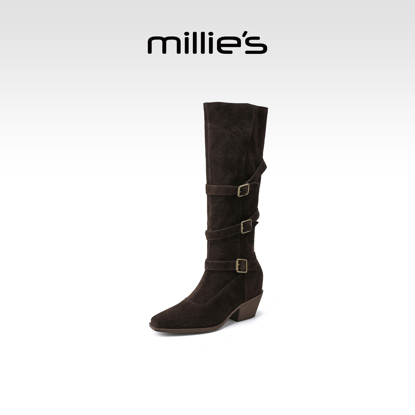 MILLIE'S妙丽不过膝长筒靴巨好看