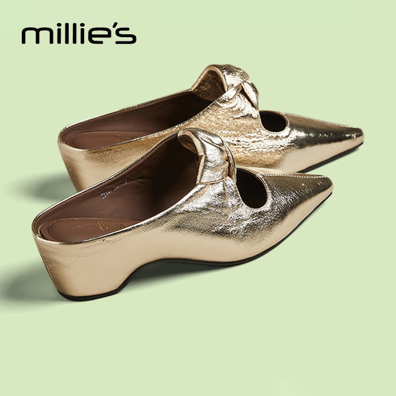 MILLIE'S/妙丽包头时尚穆勒鞋