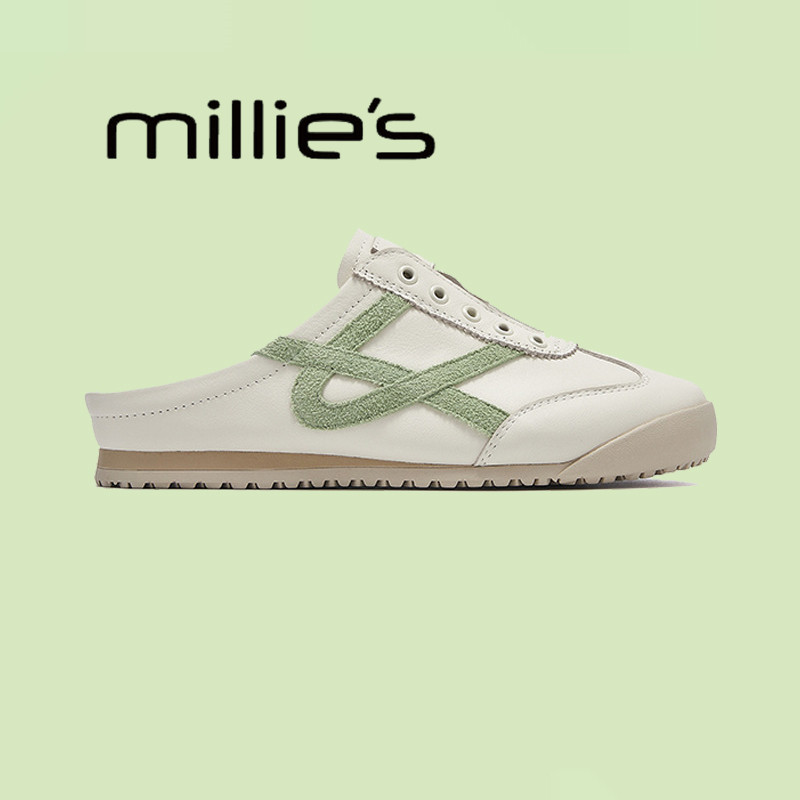 妙丽旗舰店德训鞋女鞋2025春夏季平底软底透气小白鞋一脚蹬阿甘鞋,女鞋,时装凉鞋,淘宝优惠券,粉丝福利购,淘宝优惠卷
