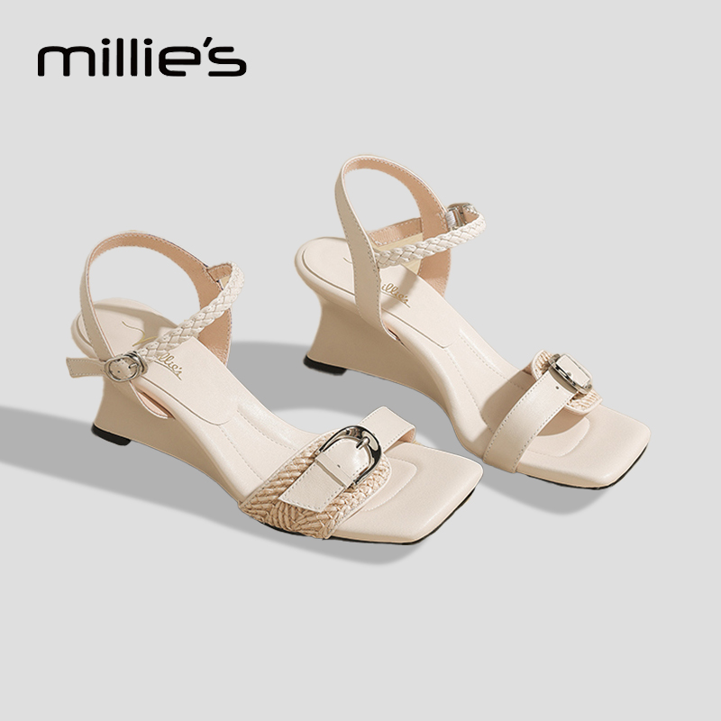 MILLIE'S/妙丽高级感凉鞋女