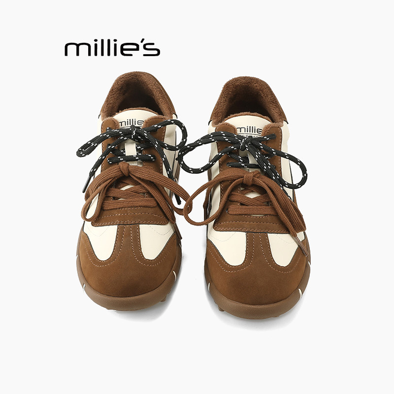 MILLIE'S妙丽真皮德训鞋女巨好看