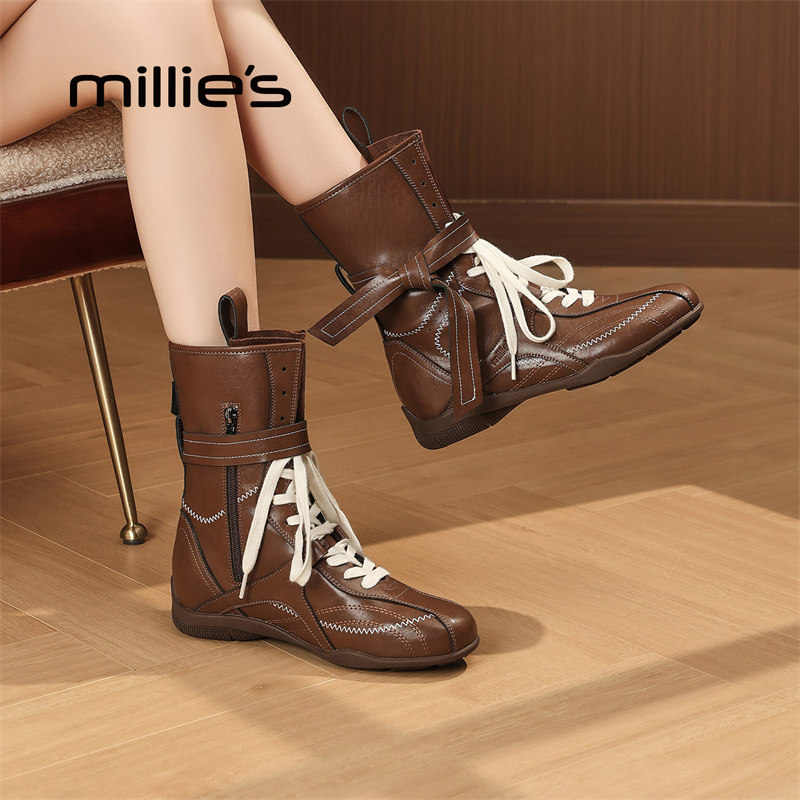 MILLIE'S/妙丽时尚休闲马丁靴女