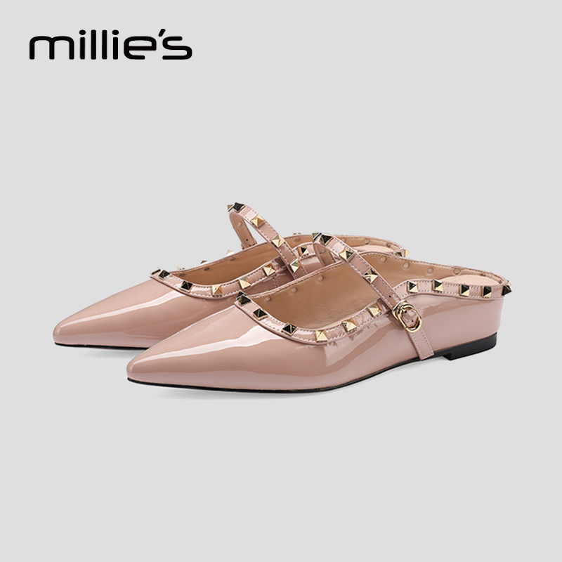 MILLIE'S/妙丽尖头凉拖鞋
