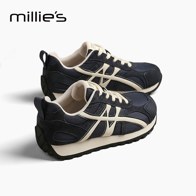 MILLIE'S/妙丽巨好看拼色德训鞋